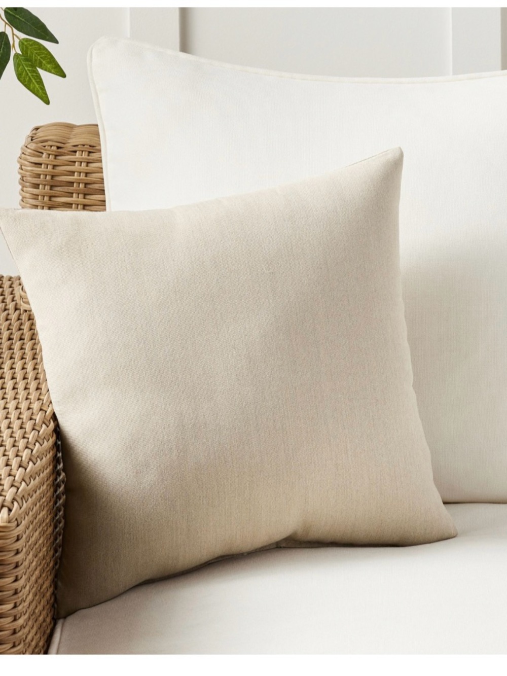 Pottery Barn pillow cover in Light Cream